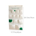 thumbnail image 3 of SLYNSHome 12 Pocket Wall Hanging Organizer,Green Fabric Foldable Wall Mount Storage Bag For Bedroom, Bathroom, Kitchen And Door Sundry Storage, 3 of 8