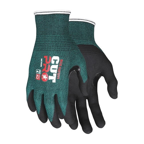 Cut-Resistant Coated Gloves, Cut Level A2 ,Dipped ,Nitrile ,Sandy ,3XL 1 PR