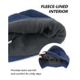 thumbnail image 5 of Zylioo 3 Pieces Beanie Hats for Men Big Size Stretchy Knit Ski Caps with Earflap Windproof Wide Stocking Hats, 5 of 6