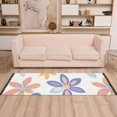 thumbnail image 2 of Yayeee Runner Rug for Bedroom 2'x6' Machine Washable Hallway Non Slip Mat, Blue Retro Flower, 2 of 8