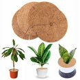 thumbnail image 2 of 6 Pieces Coconut Mat for Plants 30cm, Coconut Mulching Disc, Coconut Mulching Disc 30cm, Coconut Mat Winter Plant Protection, for Potted Plants in the Garden Against Cold, 2 of 5
