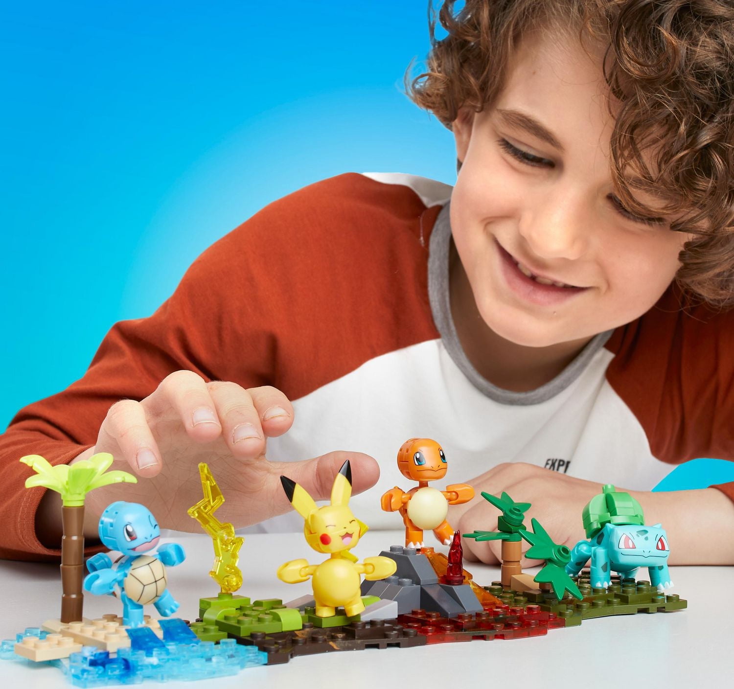 MEGA Pokémon Équipe de la Région de Kanto coffret 4 figurines