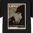 thumbnail image 3 of HALO UNSC Soldier Fighting Wolf Monster Adult Black Short Sleeve Tee-5XLB, 3 of 4