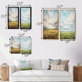 thumbnail image 4 of Designart "pasture Bold Horizon II" Meadow Framed Wall Art Set Of 2 - Green Landscapes Frame Gallery Set For Office Decor, 4 of 7