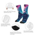thumbnail image 3 of Fuzoiu DJ Panda Hot Air Balloon Print Kids Socks For Boys Girls,Grip Crew Socks with Non Slip,Lightweight Stretch Crew Socks,Toddlers Crew Boot Socks, 3 of 5