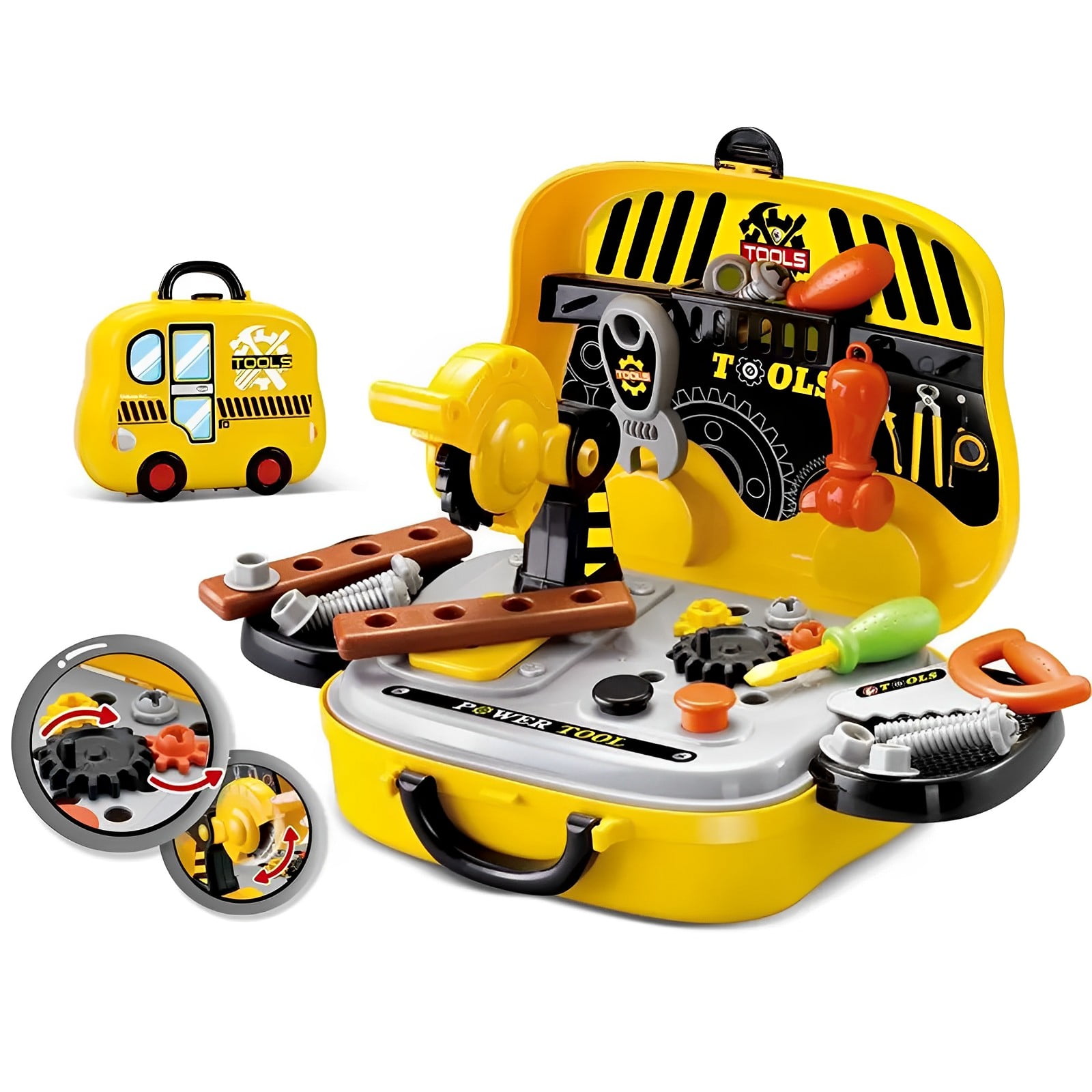 Kids Tool Set, 28 PCS Toddler Tool Set with Tool Box, Pretend Play Kids