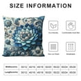 thumbnail image 5 of JEUXUS Large Blue Floral Aesthetic Decorative Plush Pillowcase (Universal 1) White, 5 of 5