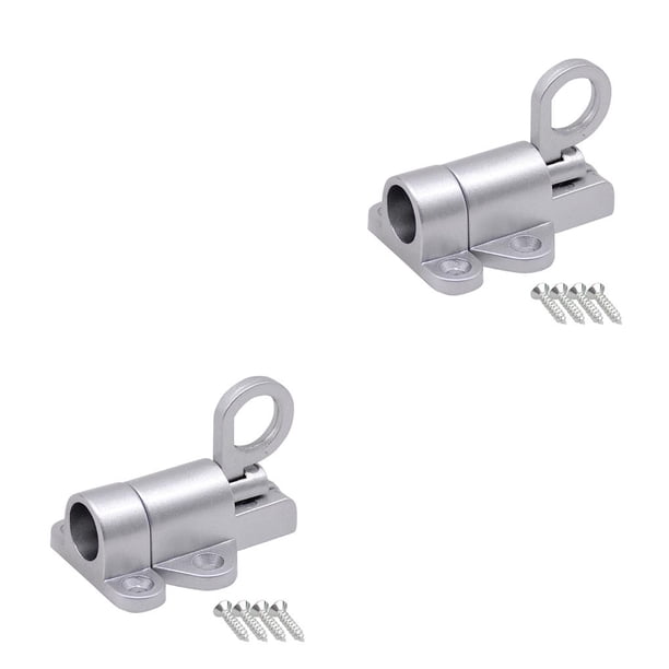 Scienceny Hot Xd-Aluminium Legering Beveiliging Automatische Venster Gate Lock Voorjaar Bounce Deur Klink Black Silver Type2 NO2 Scienceny CBP138056
