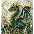 thumbnail image 4 of 3D Relief Dragon Pearl Diamond Painting DIY Kit | Premium Pearl Beads Full Craft Tools,2026 Green Jewel Dragon Hand‑Made Decor Craft Set for Beginners, 4 of 4
