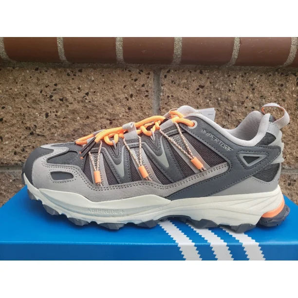 Ad-id-as originals Hyperturf Shoes Grey Five Grey One Orange FZ6058 Men's Size 11