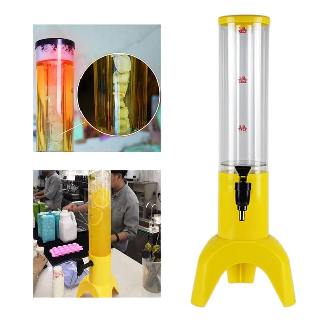 Dispensador de bebidas de torre de 51 con tubo de congelación Amarillo Perfecl