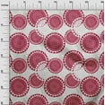 thumbnail image 2 of oneOone Cotton Silk Crimson Red Fabric Floral Mandala Block Sewing Fabric By The Yard Printed Diy Clothing Sewing Supplies 42 Inch Wide, 2 of 4