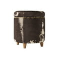 thumbnail image 4 of The Pioneer Woman Harper Round Storage Ottoman, Cowhide, 17.72 in, 4 of 10