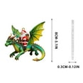 thumbnail image 3 of DAMAI Santa's Dragon Riders Ornament Collection, 2D Acrylic Dragons Hanging Ornaments, Santa Riding Dragon Christmas Tree Ornaments Decorative Hanging, Holiday Décor Collectible Display, 3 of 8
