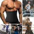 thumbnail image 2 of UDIYO Waist Trimmer, Male, Elastic, Sweat Band, Polyester, Black, with Sizing Chart, 2 of 7