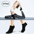 thumbnail image 4 of Pilates Yoga Non Slip Skid Socks - 4 Pack Ballet Barre Sticky Grippers Socks for Women, 4 of 4