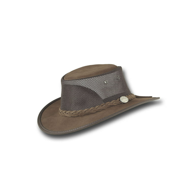 Barmah Hats Foldaway Cattle Suede Cooler Leather Hat - Item 1064