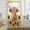yellow, variant on Yellow Sunflowers Yak Sheer Curtains 45 Inches Long for Living Room/Bedroom, Black White Checkered Rustic Buffalo Rod Pocket Voile Kitchen Curtains & Drapes Window Treatment 1 Panel, 52"W x 45"L