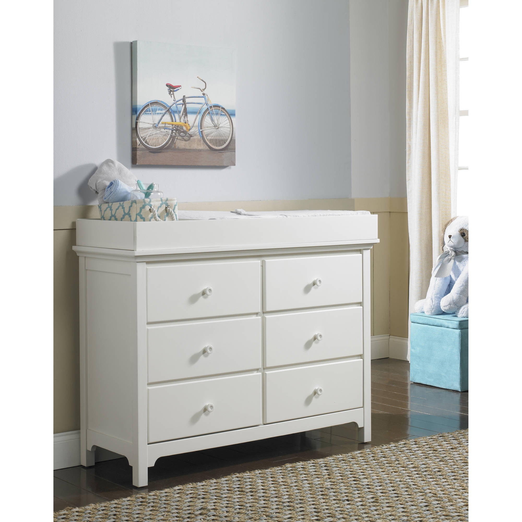 Ti Amo Diaper Changing Table Wire Brushed Brown Finish Walmart
