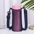 thumbnail image 2 of Travel Outdoor Visible Bag Portable Mug Holder Water Bottle Bag Beverage Bag Mesh Cup Pouch Sport Water Bottle Cover PINK, 2 of 8