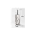 thumbnail image 4 of J&V TEXTILES Ceramic Toilet Brush, Toilet Bowl Brush with Extra Long Handle Durable Bristles Toilet Scrubber and Covered Holder for Toilet Brush Set for Bathroom Cleaning Chrome/Marble, 4 of 4