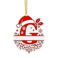 thumbnail image 1 of Adornos Navideños con Monograma Acrílico de 26 Letras y Gorro de Papá Noel | Adornos Navideños 2D para Manualidades | Adornos con Letras Colgantes para Decorar El Hogar, La Chimenea, La Puerta y La V, 1 of 5