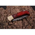 thumbnail image 3 of CUSTOM HAND FORGED DAMASCUS STEEL FOLDING KNIFE, 3 of 4