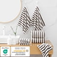 thumbnail image 5 of Jessy Home 6 Piece Dark Brown Bath Towel Set for Bathroom-2 Bath Towels,2 Hand Towels,2 Washcloths Soft and Plush Highly Absorbent Towel for Hotel & Spa, 5 of 7