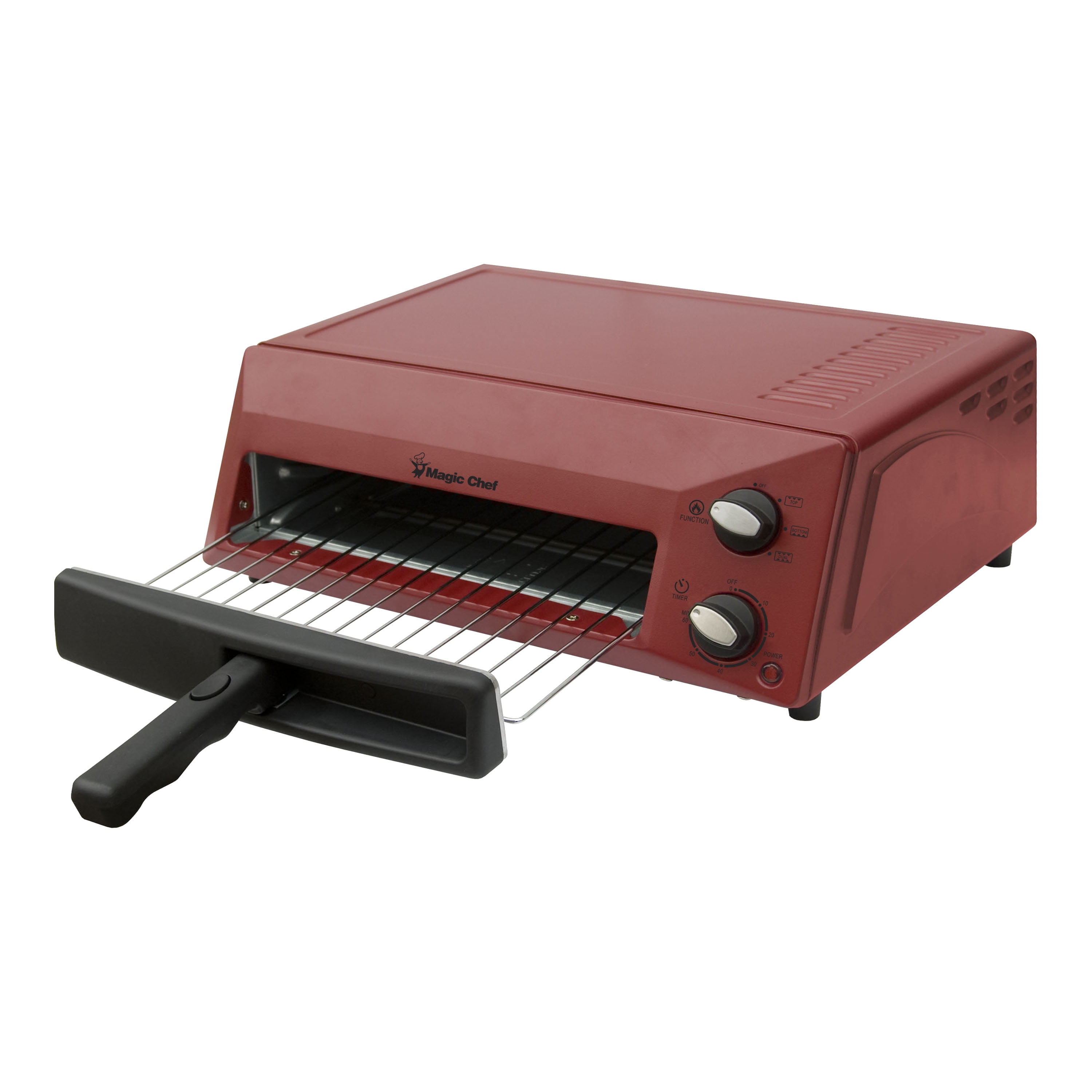 Magic Chef Countertop Pizza Oven In Red Walmart Com