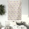 thumbnail image 3 of Purple and Yellow Tapestry, Thistle Inflorescences Blossoming Wild Flowers Demonstration, Wall Hanging for Bedroom Living Room Dorm Decor, 60W X 80L Inches, Ivory Violet Fern Green, by Ambesonne, 3 of 5
