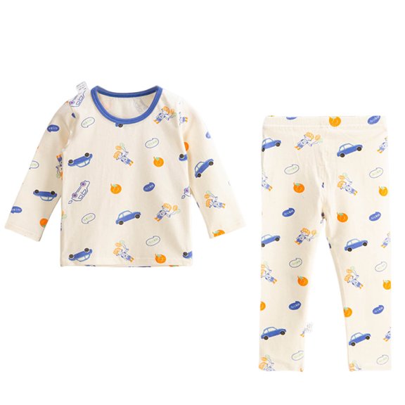 Cowsor BABY 1Y-13Y Infant Kids Toddler Junior Boys Girls Soft Comfy Cotton Sleepwear Pajamas 2pcs Set