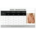 thumbnail image 5 of Women Shorts Jumpsuit Solid Color Long Sleeve Lapel Button Knit Bodysuits, 5 of 5