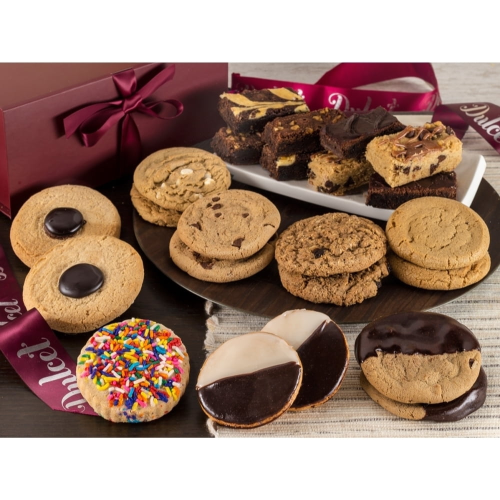Dulcet Gift Baskets Oven Fresh Cookie and Fudge Brownie Party Basket