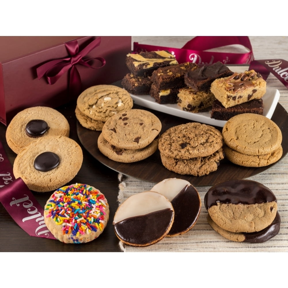Dulcet Gift Baskets Oven Fresh Cookie and Fudge Brownie