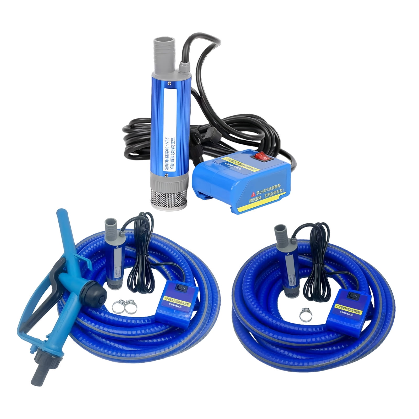 Double Purpose Electric Transfer Pumps High Efficiency Easy Carry Designs Oil Water Pumping Easy to Use for & Water
