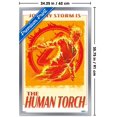 thumbnail image 3 of Marvel Fantastic Four: First Steps (2025) - Johnny Storm Is The Human Torch Wall Poster, 22.375" x 34" Framed, 3 of 5