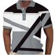 thumbnail image 1 of Camisas de Manga Larga para Hombres Impresos Girar Hacia Abajo Botones de Cuello Lateral Dividido, Casual Camiseta Blusa para Hombres, 1 of 4