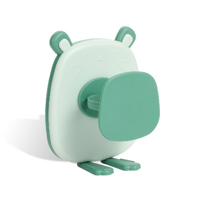 Soporte de cepillo de dientes eléctrico Montado en la pared Savo de espacio de dibujos animados lindo autoadhesivo Rack Punch Organizador libre Soporte Green Green Advancent HA028341-01B