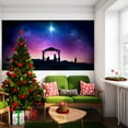 thumbnail image 3 of Fwttom Christmas Garage Door Cover Decorations - Beautiful Starry Skies Banner Garage Door Decor Outdoor Indoor for Xmas Holiday,, 3 of 4