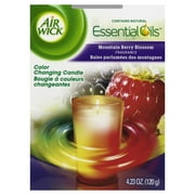 Air Wick Color Changing Scented Candle, Mountain Berry Blossom Scent, 4.23 ounce