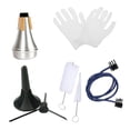 thumbnail image 1 of Kit de limpieza para trompeta, silenciador, fácil instalación, accesorios, guantes profesionales, cepillo para músicos de jazz, estudiantes y amantes, 1 of 8
