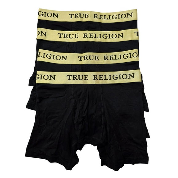 True Religion Modal Boxer Briefs 4-Pack - 4MB2232TR3 (Black/Gold, S)