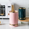 thumbnail image 4 of Cutlery Ceramic Chopstick Holder Chopsticks Storage Knife Tableware Utensils Organizer Tableware Utensils Organizer Rack Decoration Accessories Pink, 4 of 9