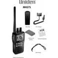 thumbnail image 3 of Uniden MHS75 Waterproof Handheld 2-Way VHF Marine radio, Submersible, Selectable 1/2.5/5 Watt Transmit Power. All USA/International and Canadian Marine Channels - Color Black, 3 of 6
