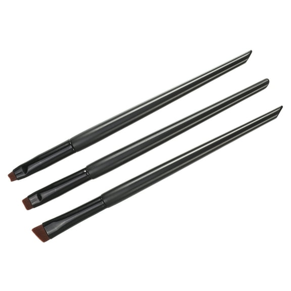 3pcs Makeup Brush Set Eyebrow Brush Eyeliner Brush Wooden Handle Smudger Brush Makeup Tools