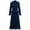 Navy, variant on OBEEII Women Fall Winter Dress Loose Fit Daily Outfits Swiss Dot Long Maxi Dresses Comfy Solid Color Black Swing Dress 2024