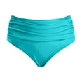 thumbnail image 4 of HOWPAY Women Bikini Bottoms High Waisted Tummy Control Basic Swim Briefs Full Coverage Causal Solid Color Beach Pool Bathing Suit Bottoms Sky Blue XXL, 4 of 5