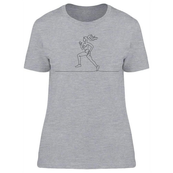 Running Athlete Girl T-Shirt Women -Image by Shutterstock, Female Large