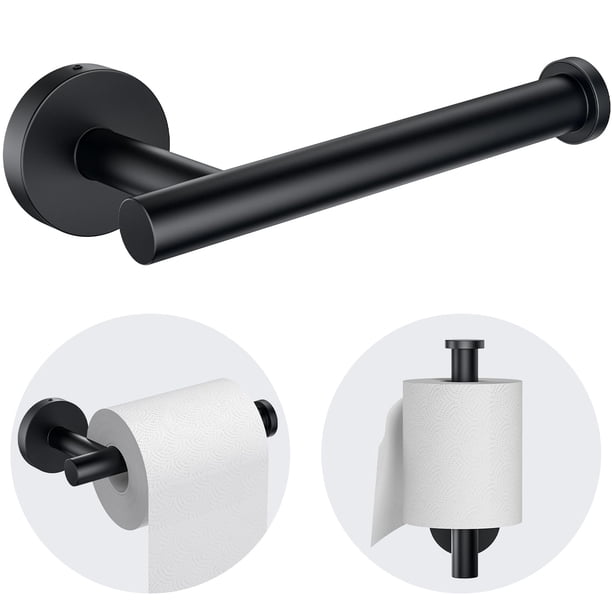 Soporte para papel higiénico Kitsure, montaje en pared, acero inoxidable
