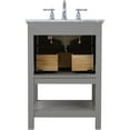 thumbnail image 6 of Elegant Decor Metropolis 24" Single Marble Top Bathroom Vanity in Gray, 6 of 14